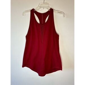 Zyia women’s racerback burgundy tank top size XL. #24-1196
